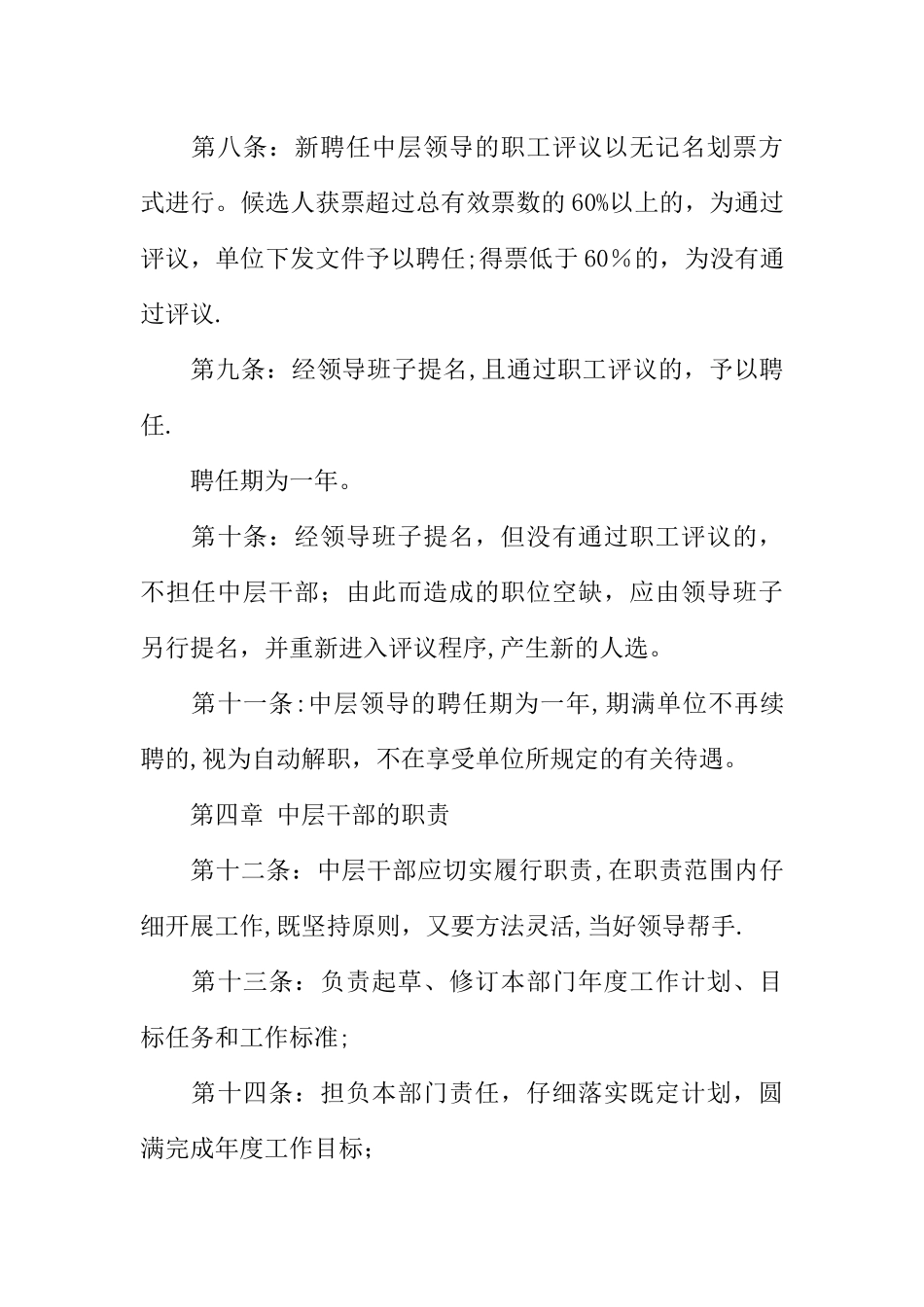 中层干部聘用及考核管理办法_第3页