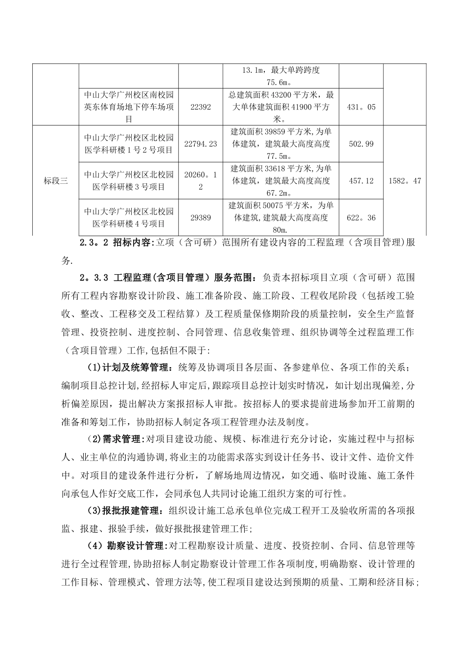 中山大学广州校区建设工程监理含项目管理_第2页
