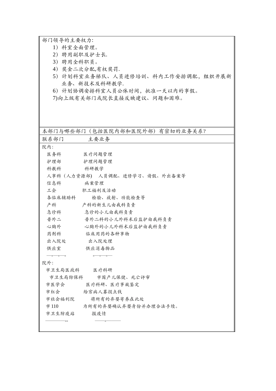 中山市人民医院组织结构调查表_第2页