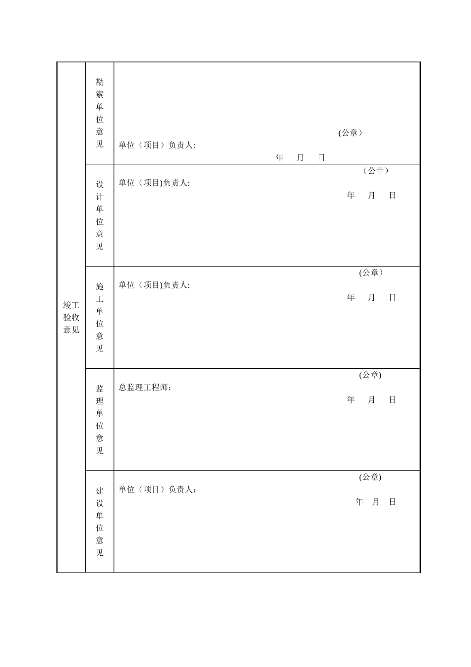 中山市工程竣工验收备案表_第2页