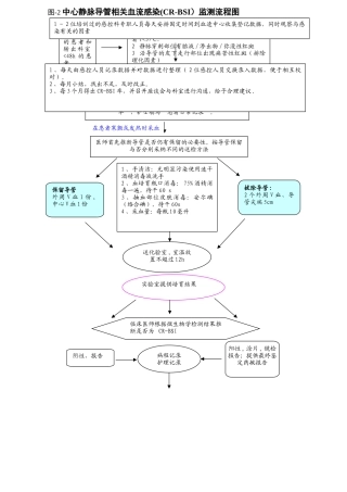 中心静脉导管相关血流感染监测流程图