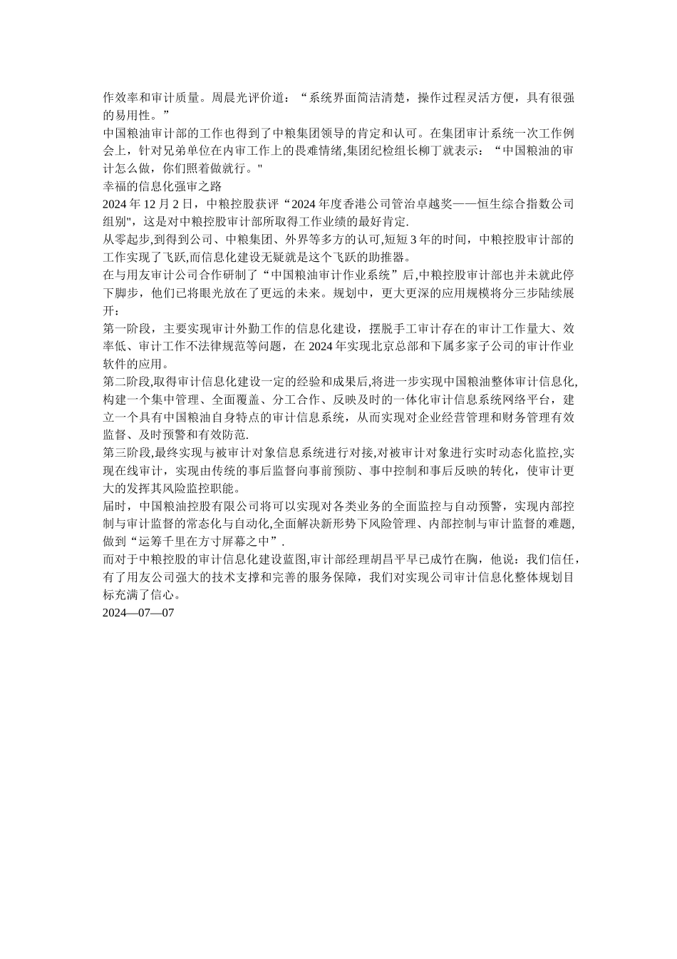 中粮控股审计信息化案例_第3页