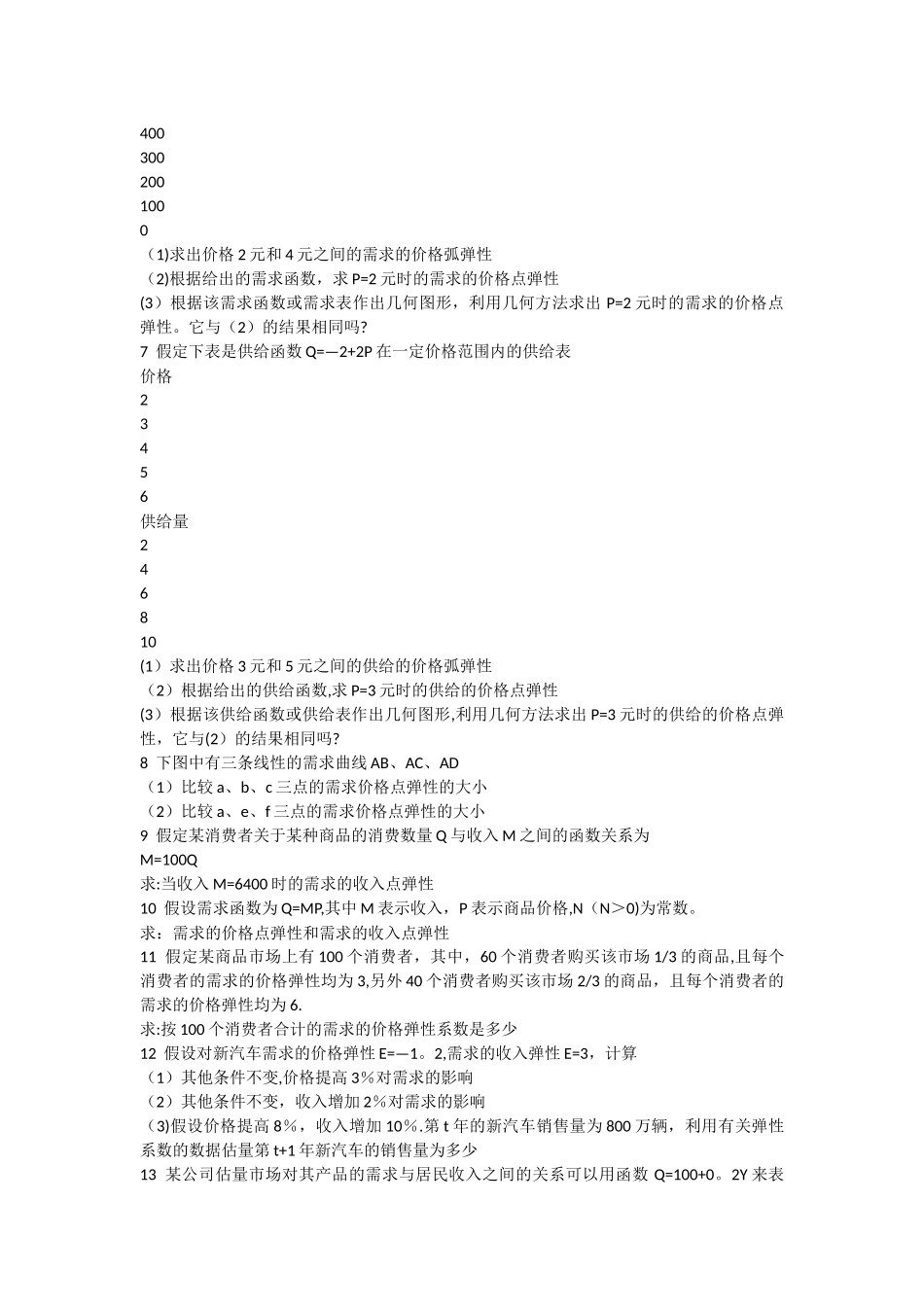 中级微观经济学第一章及第二章练习题_第2页
