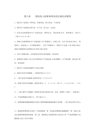 中级经济师重点知识汇总