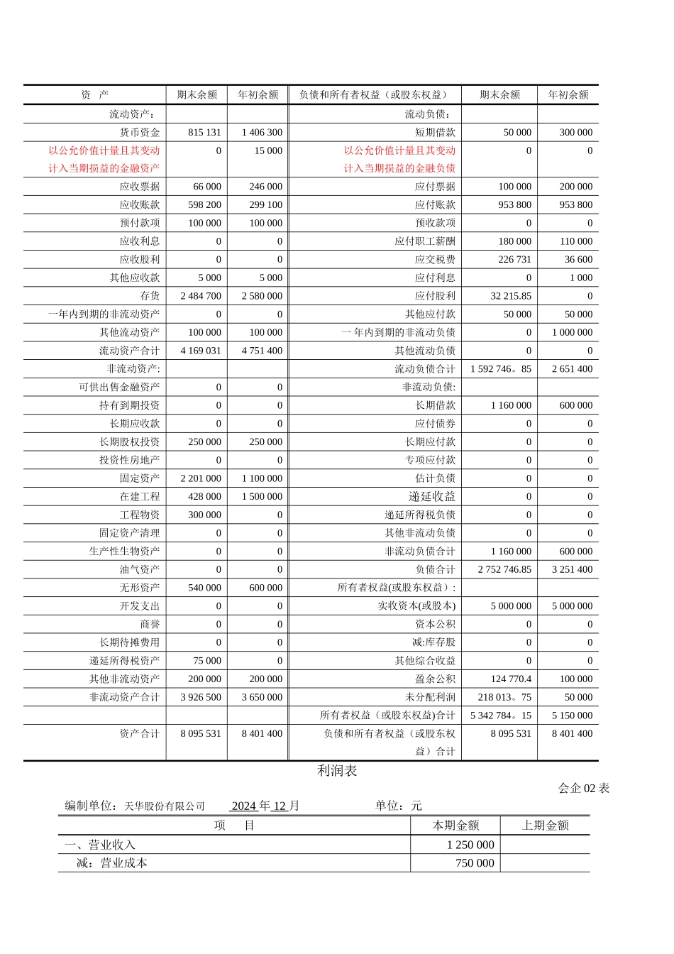 中级财务会计报表练习题DOC_第3页