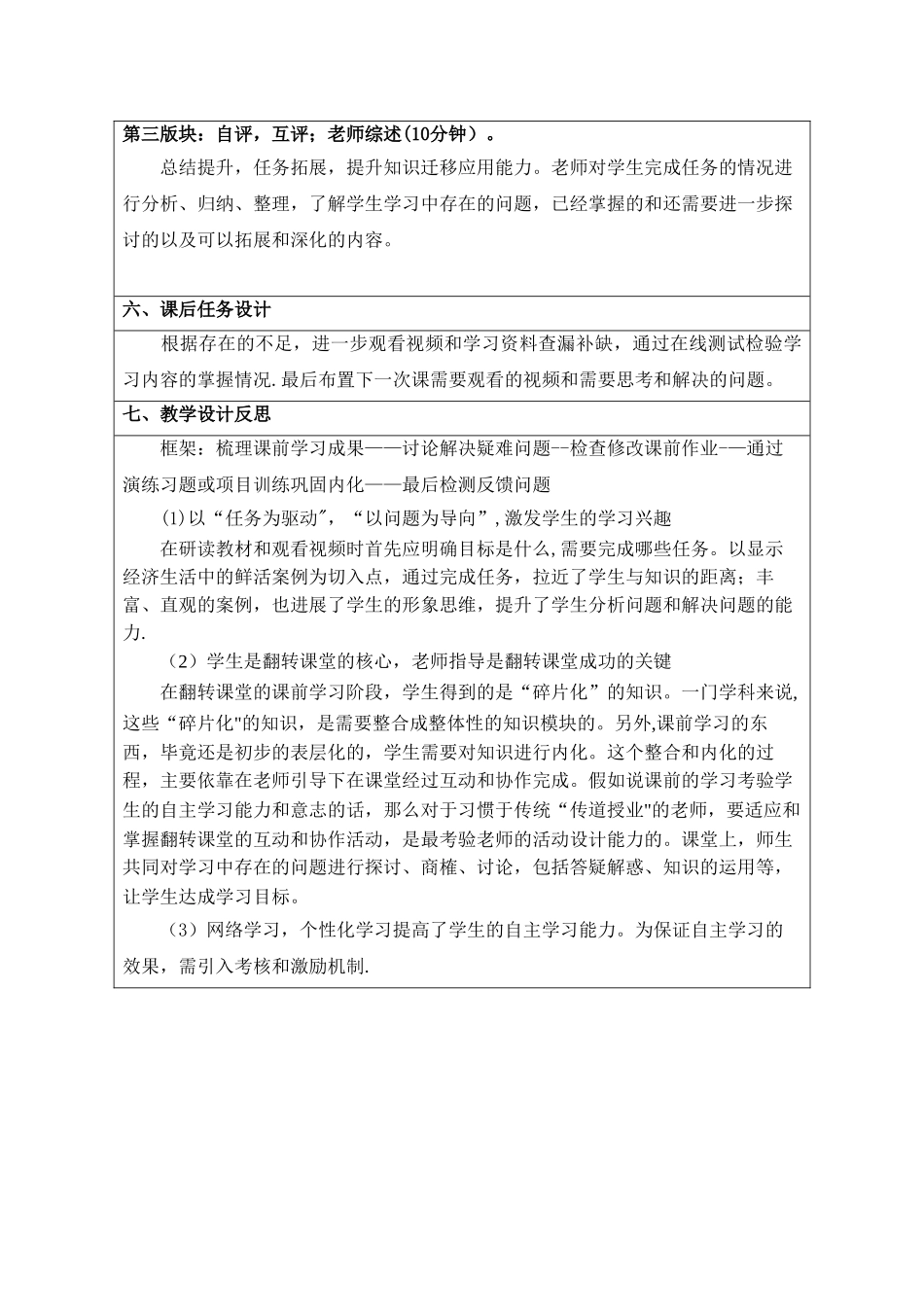 中级财务会计翻转课堂教学设计_第3页