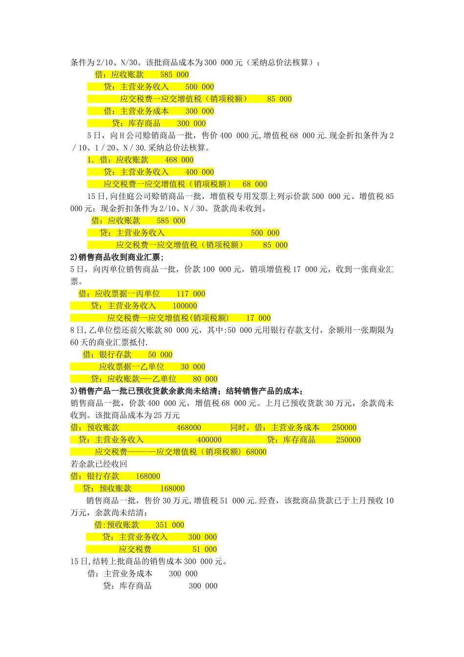 中级财务会计补考资料(重要)_第3页