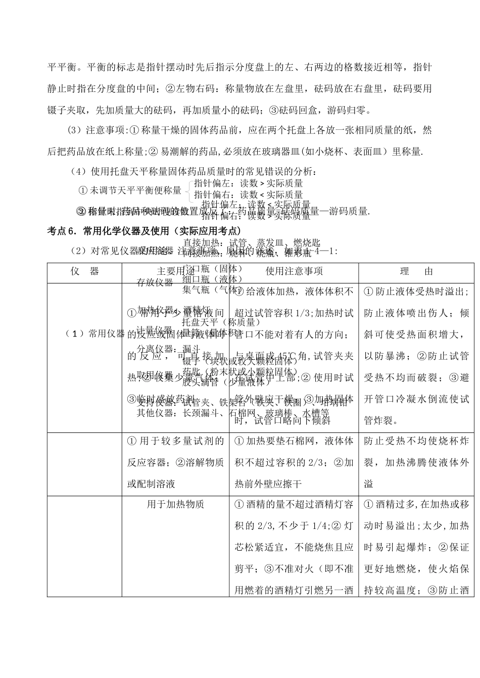 中考化学考点分析：走进化学实验室_第3页