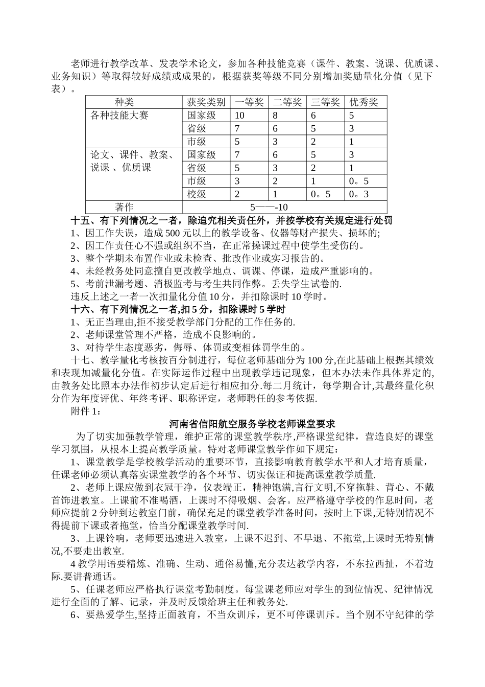 中职学校教师量化考核_第3页