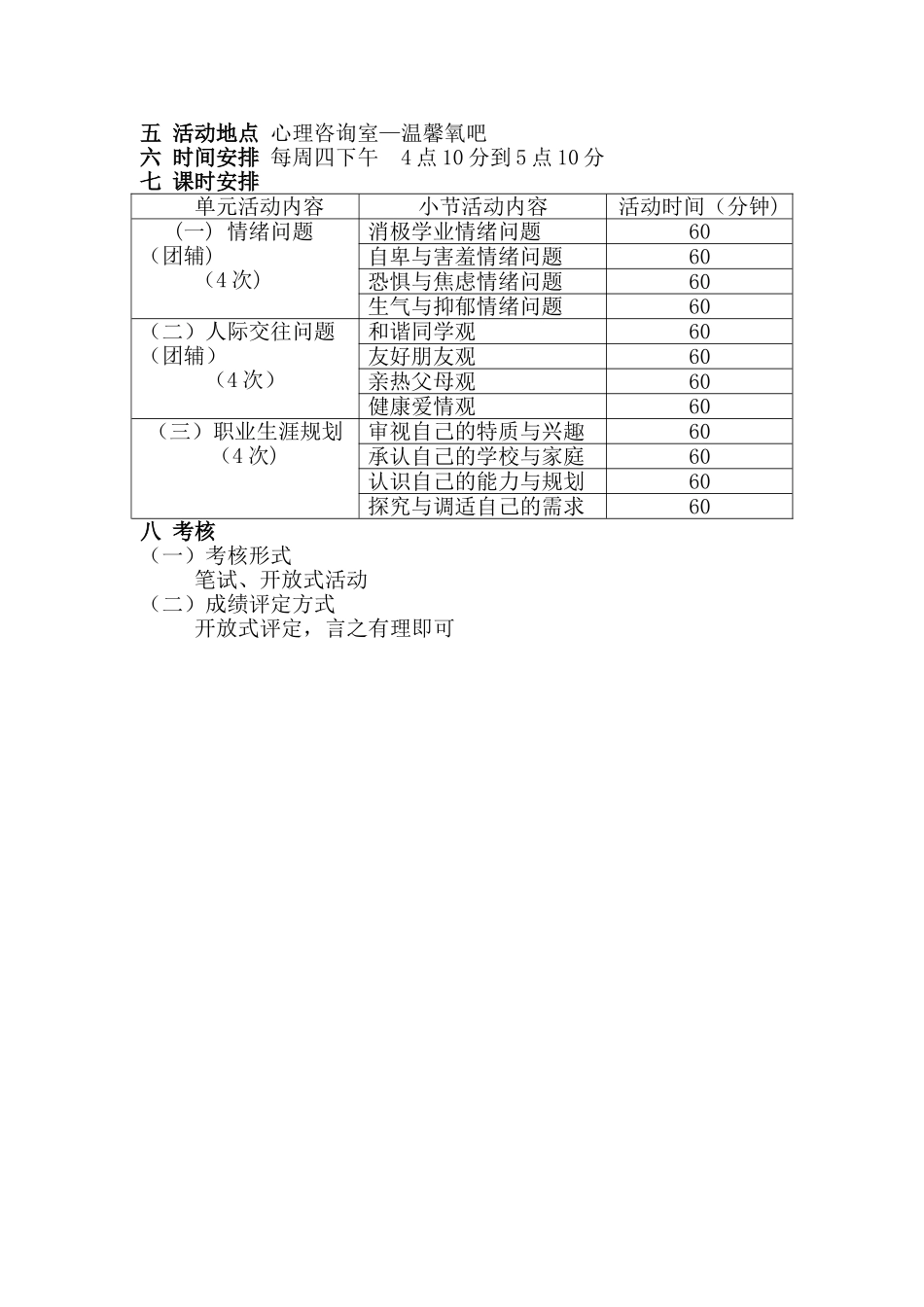 中职生心理健康兴趣小组活动方案_第2页
