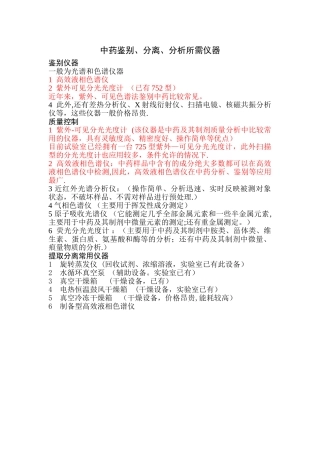 中药实验室仪器