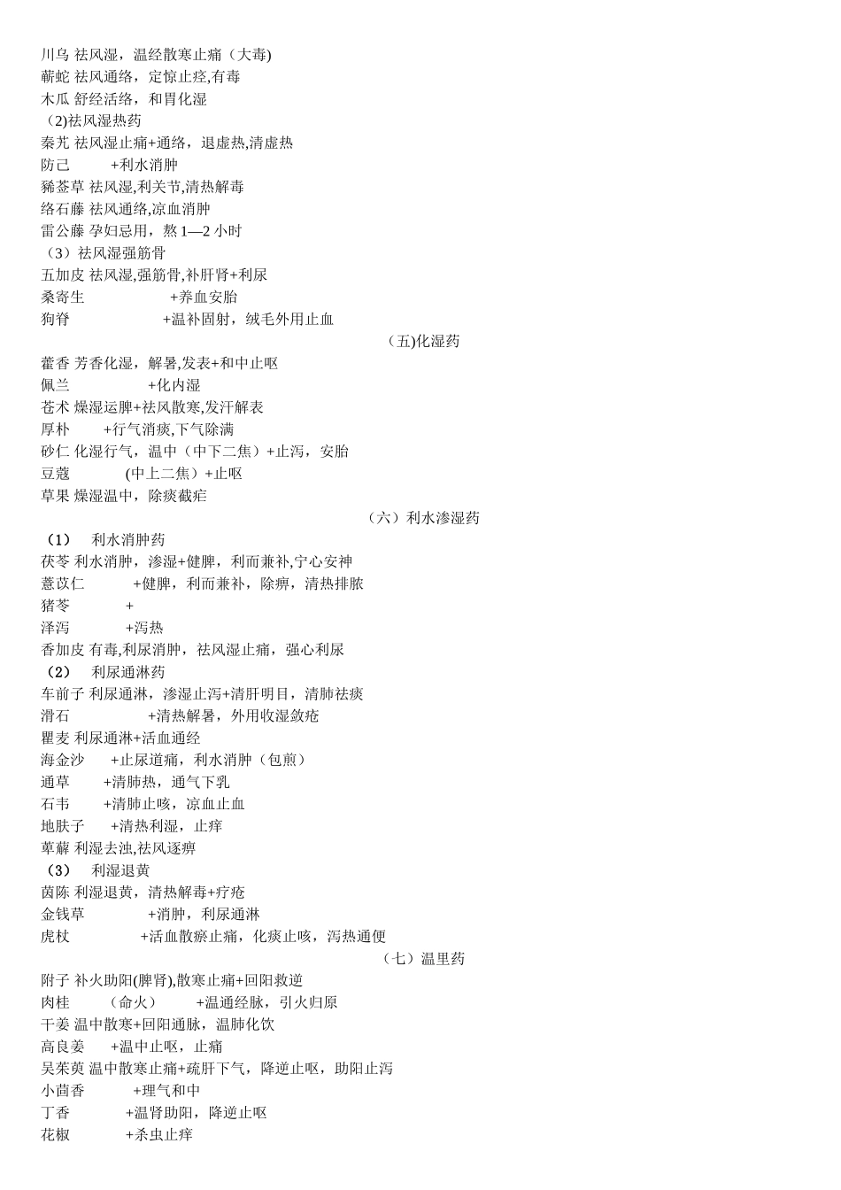 中药学最全面完整版笔记培训教程_第3页