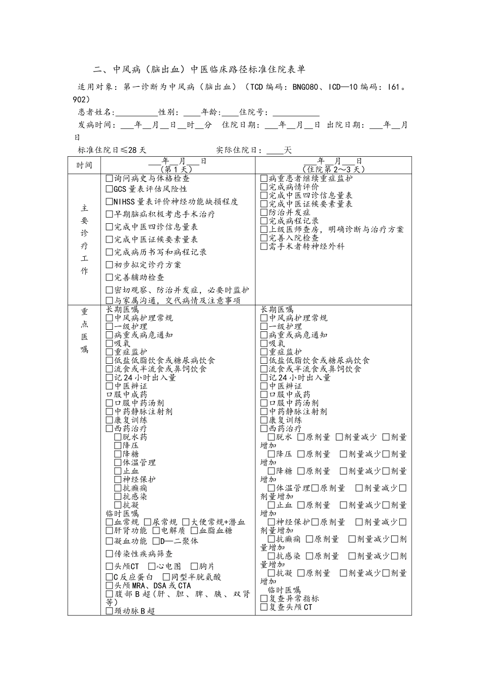 中风病脑出血中医临床路径年版_第3页