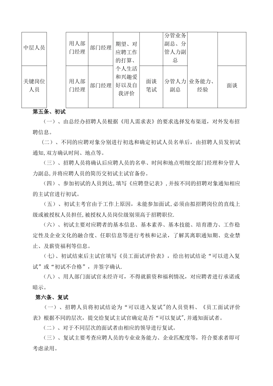 中高端人员面试管理办法_第2页