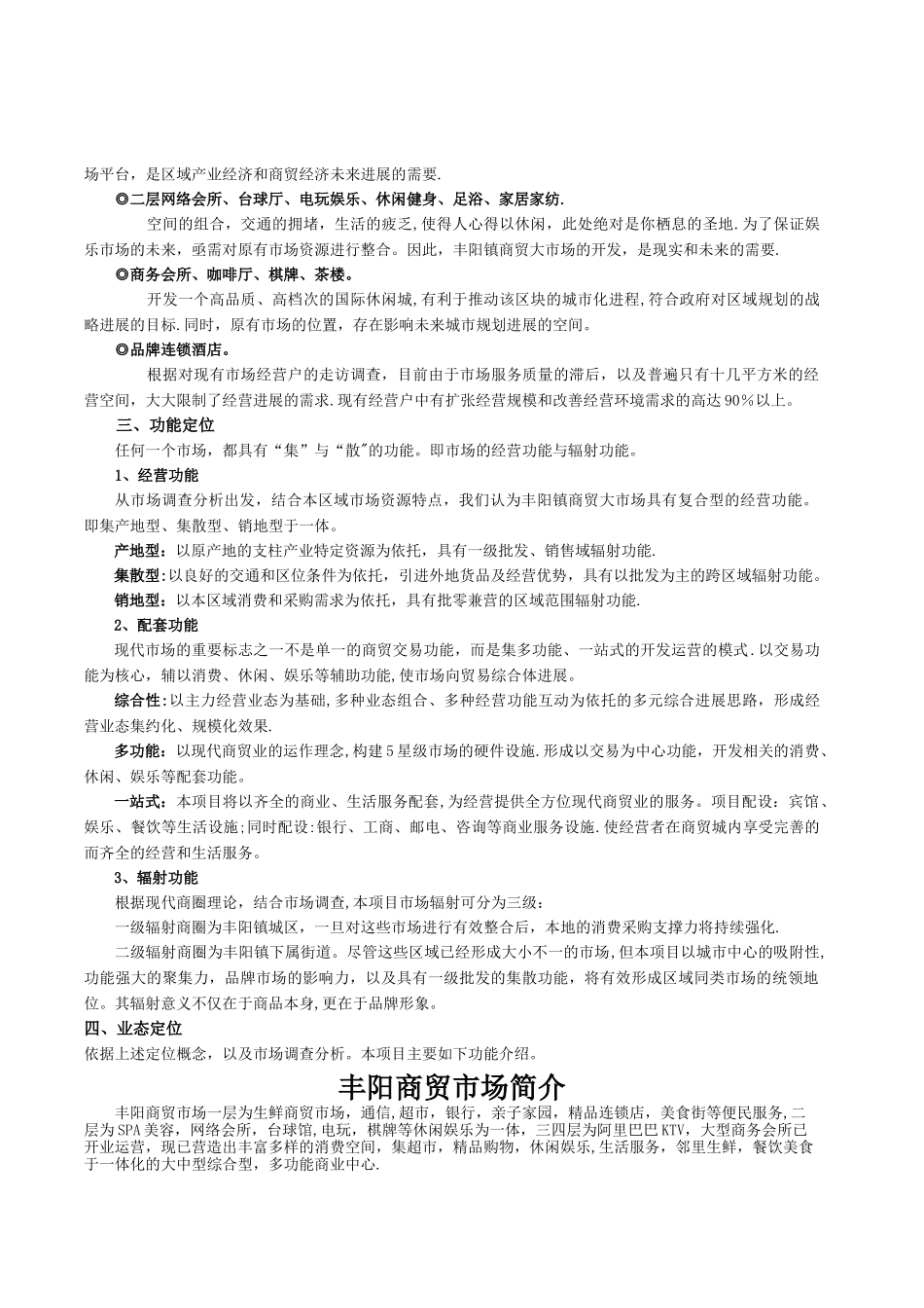 丰阳商贸大市场可行性分析报告_第3页