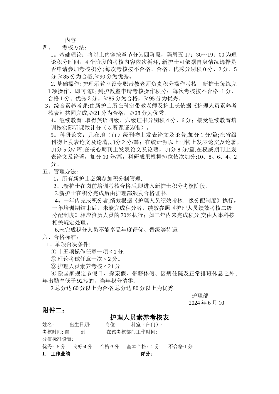 临时护士合同制护士管理办法_第3页