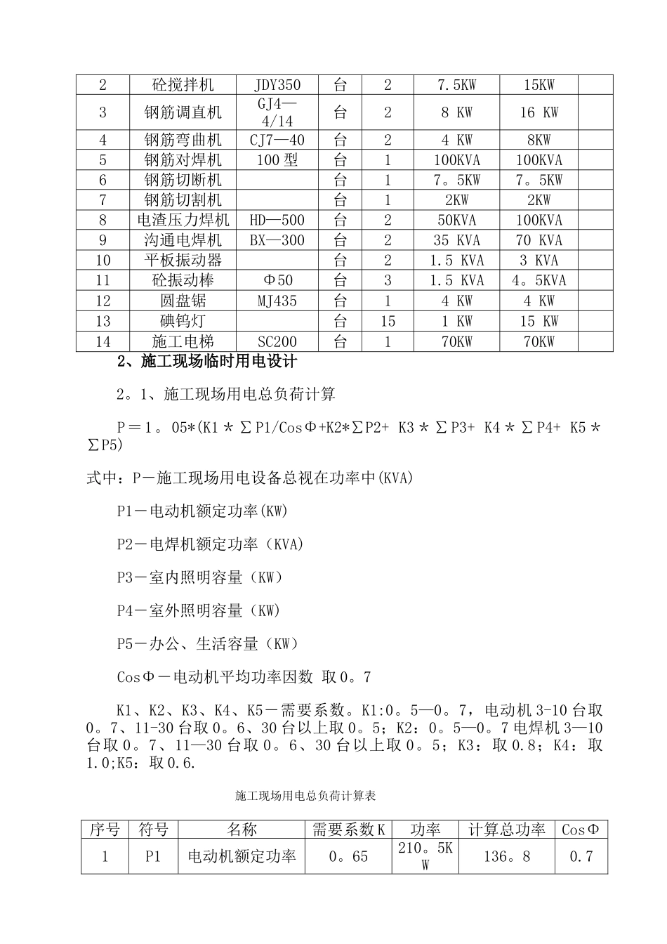临时施工用电施工方案要点_第3页