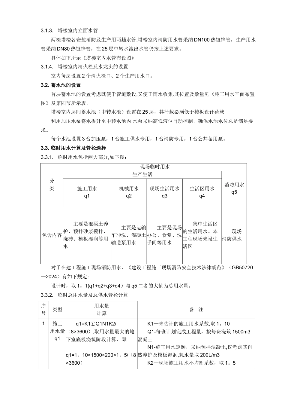 临时用水施工方案模板_第3页