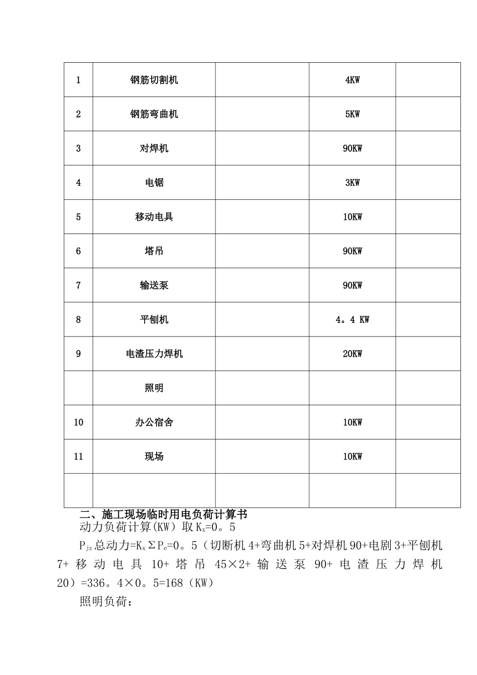 临时用电施工组织设_第2页