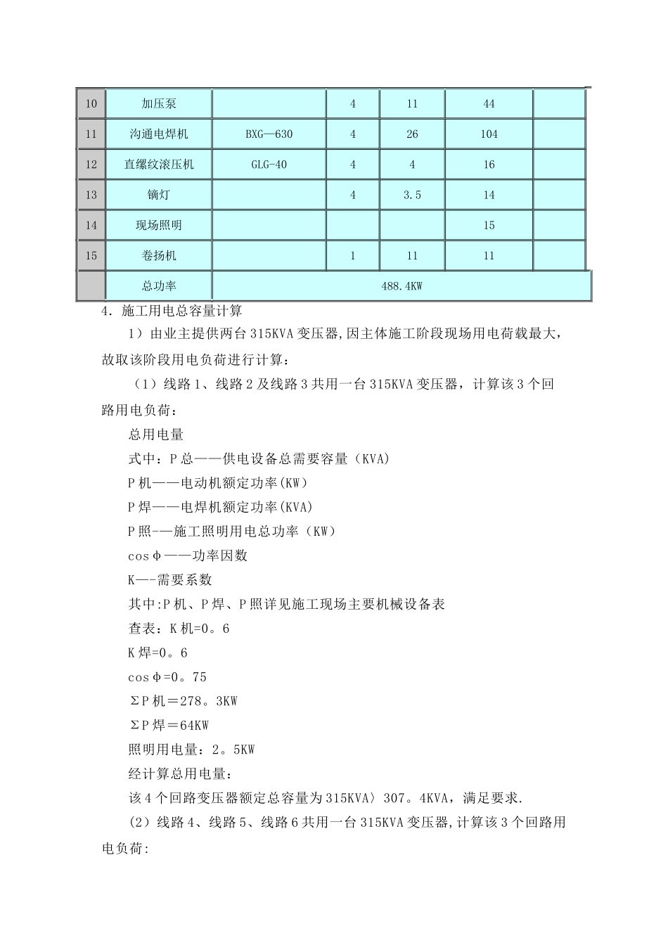 临时设施用电施工方案_第2页