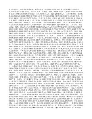 临沂大学《人力资源管理》考试重点