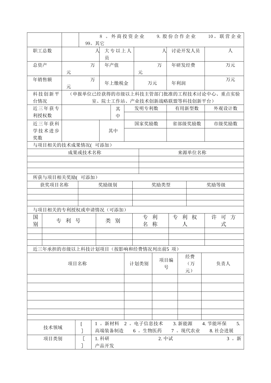 临沂重点研发计划项目申请书_第3页