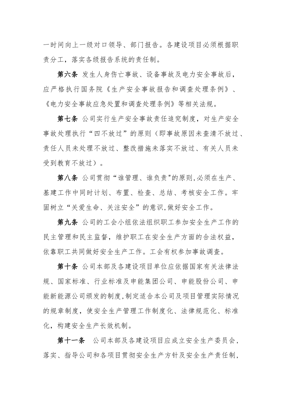 临港海上风力发电有限公司安全管理工作手册_第2页