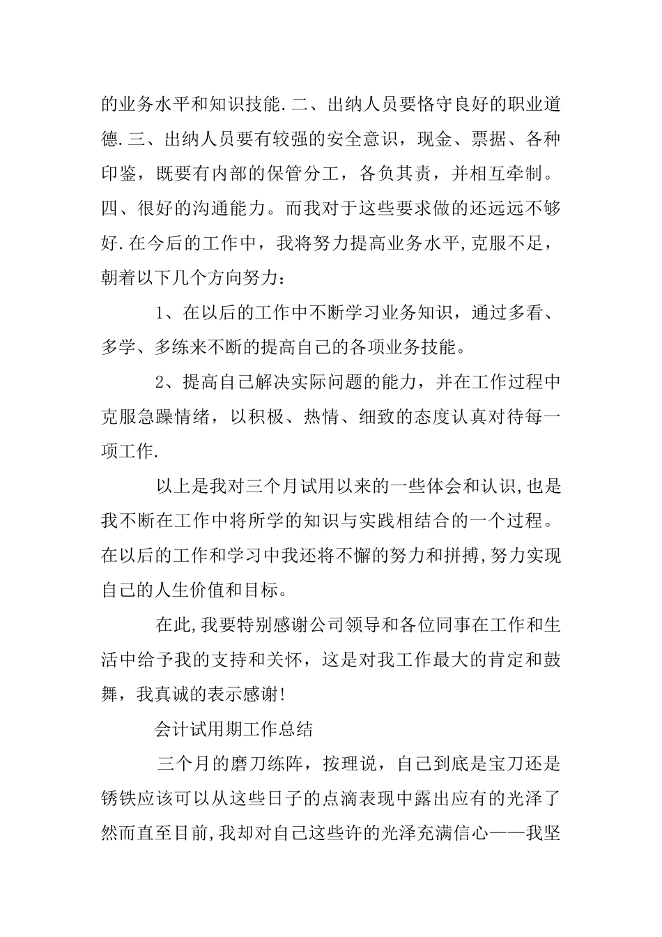 主办会计试用期工作总结_第3页