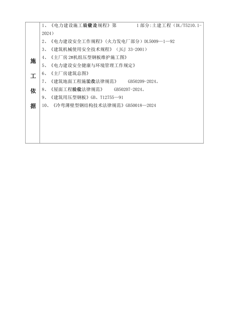 主厂房外墙压型钢板施工作业指导书_第2页