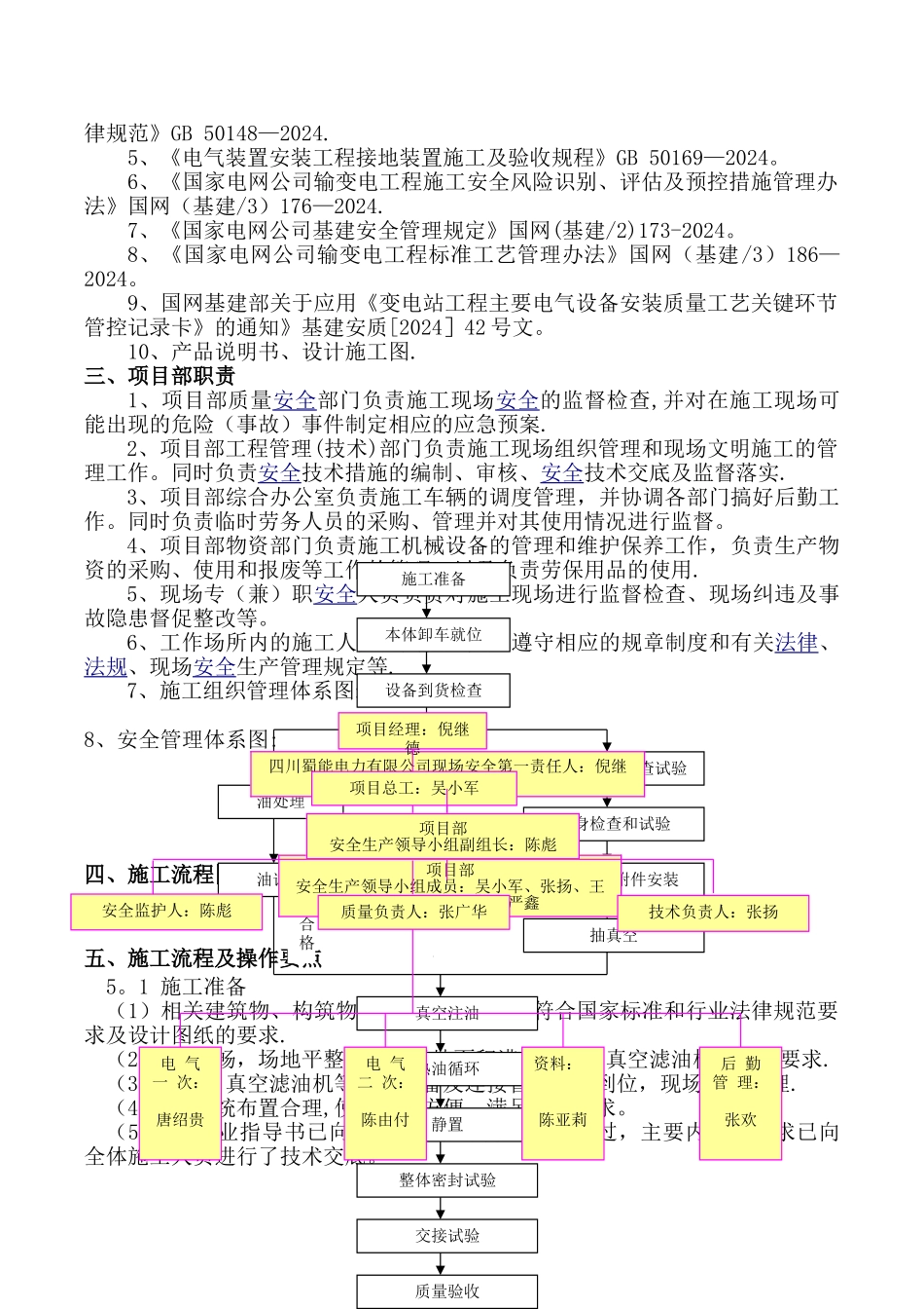 主变压器安装施工方案.._第2页