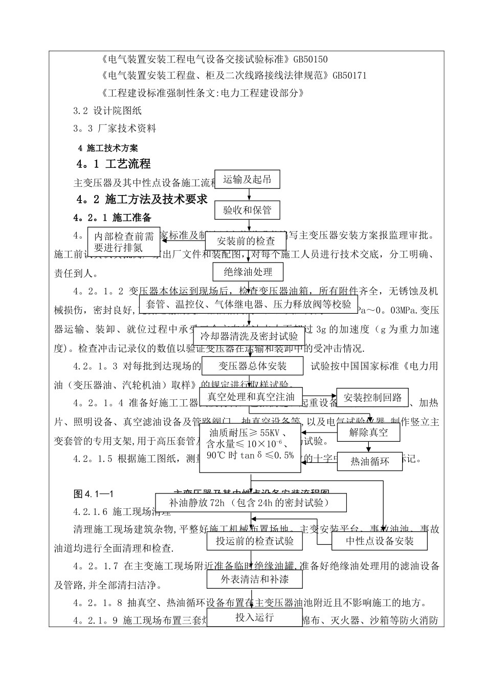 主变安装技术交底记录_第2页