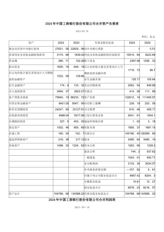 主要商业银行资产负债表.精讲