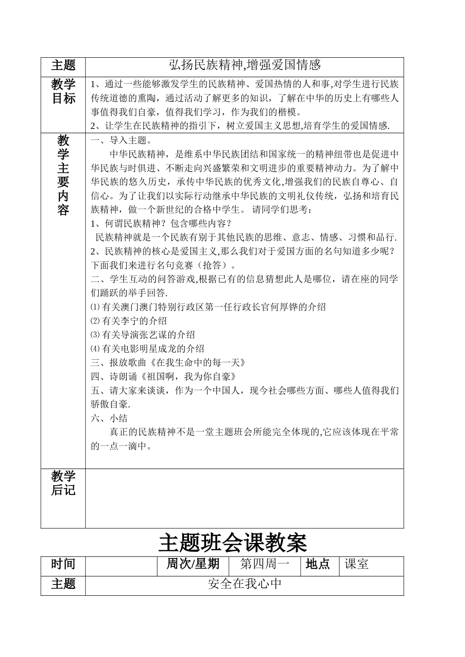 主题班会课教案讲解_第3页