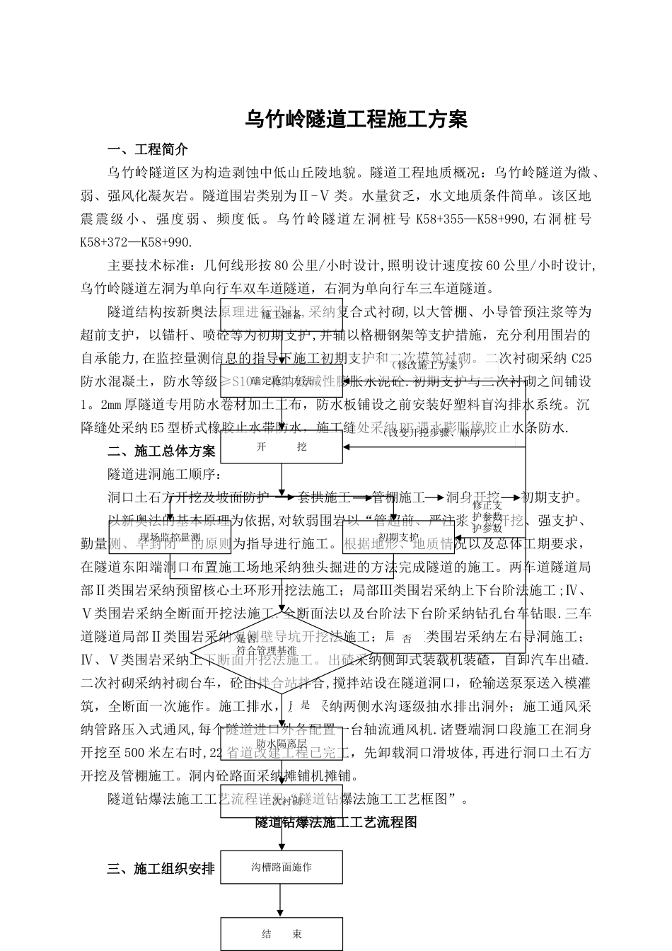 乌竹岭隧道工程施工方案_第2页