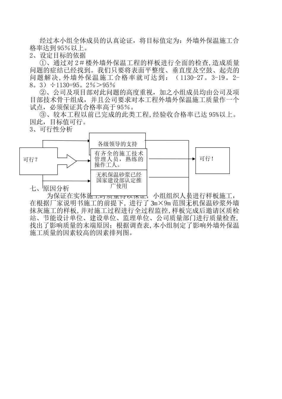 九龙集团盛美居无机保温砂浆施工技术应用QC小组范例_第3页