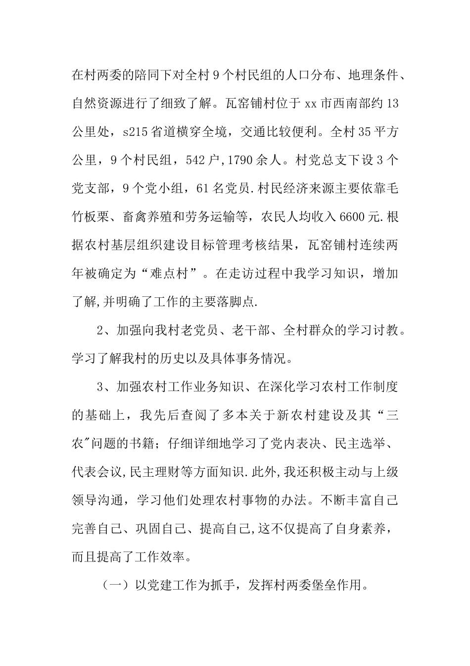 乡下派村第一书记工作总结_第2页