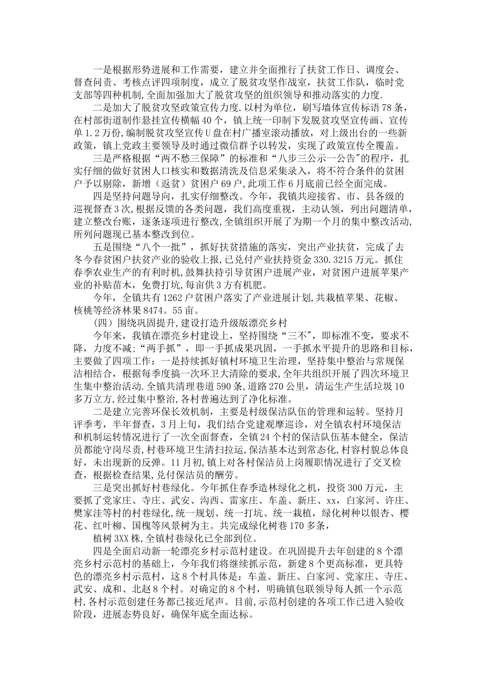 乡镇XX年度工作总结和工作设想_第3页