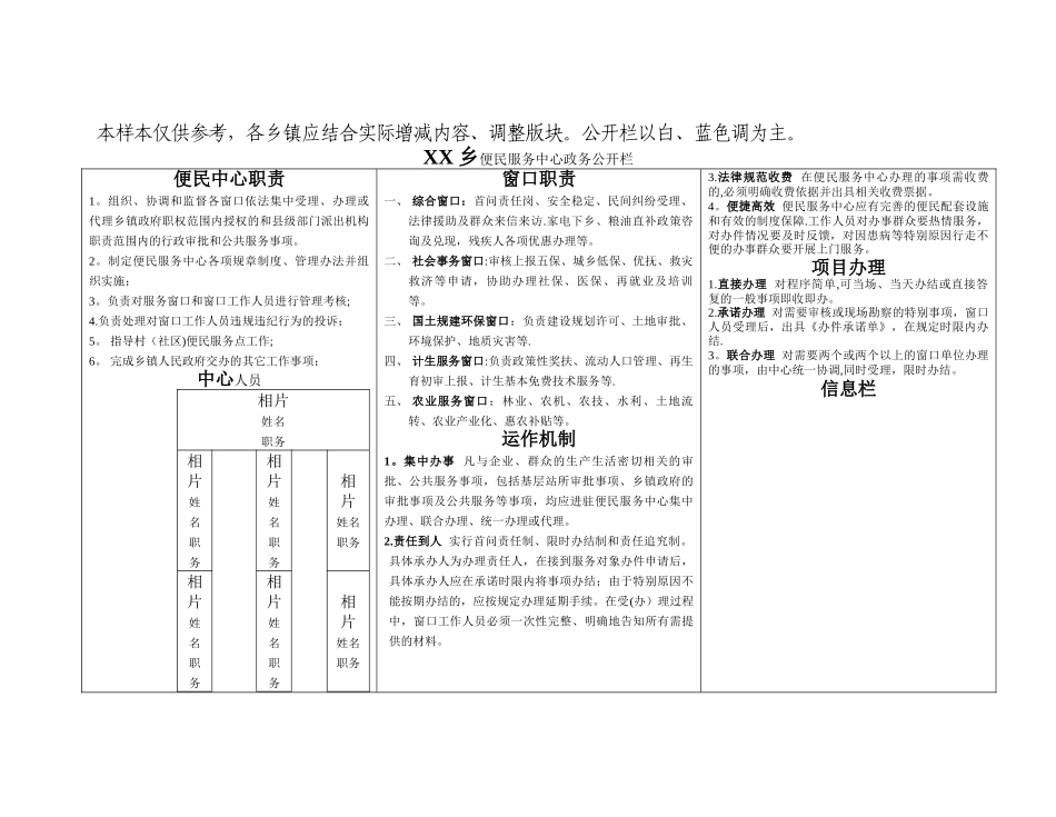 乡镇便民服务中心标准化建设方案_第3页