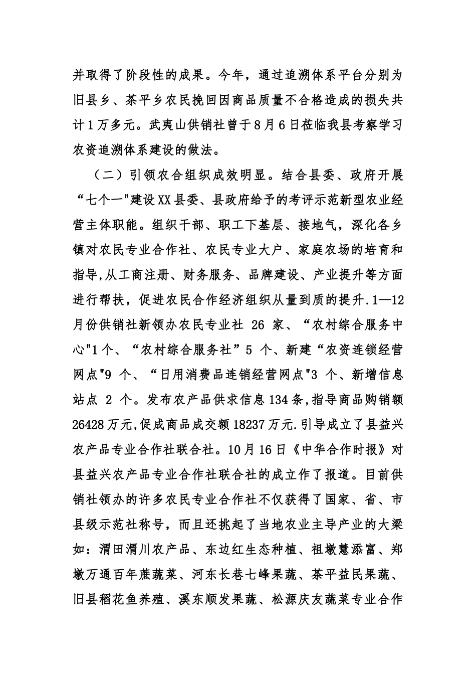 乡镇供销社年度工作总结及工作计划_第2页