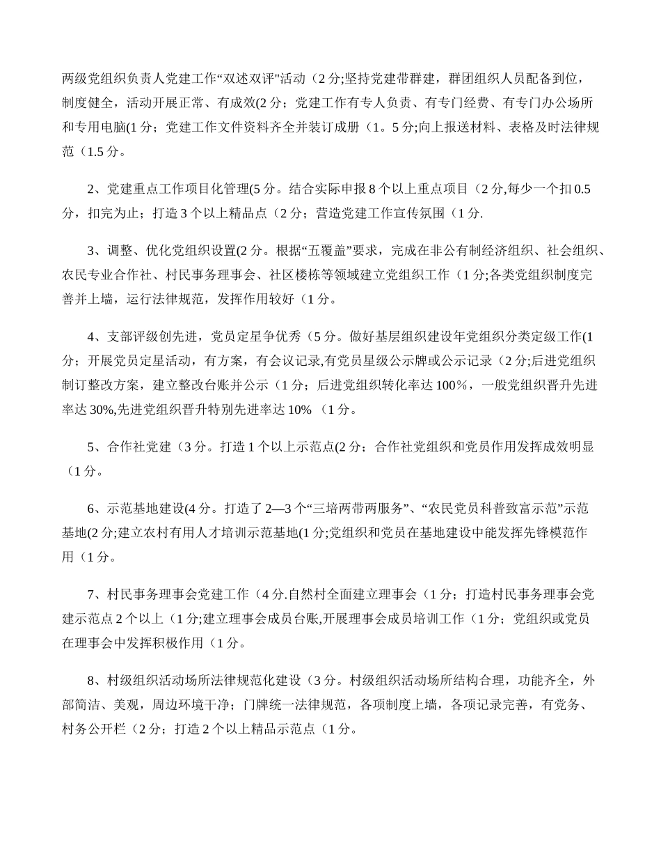 乡镇党建工作考评实施细则._第2页