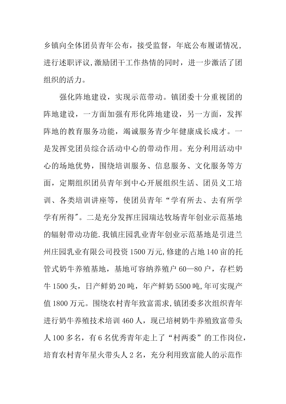 乡镇团组织建设汇报材料_第3页