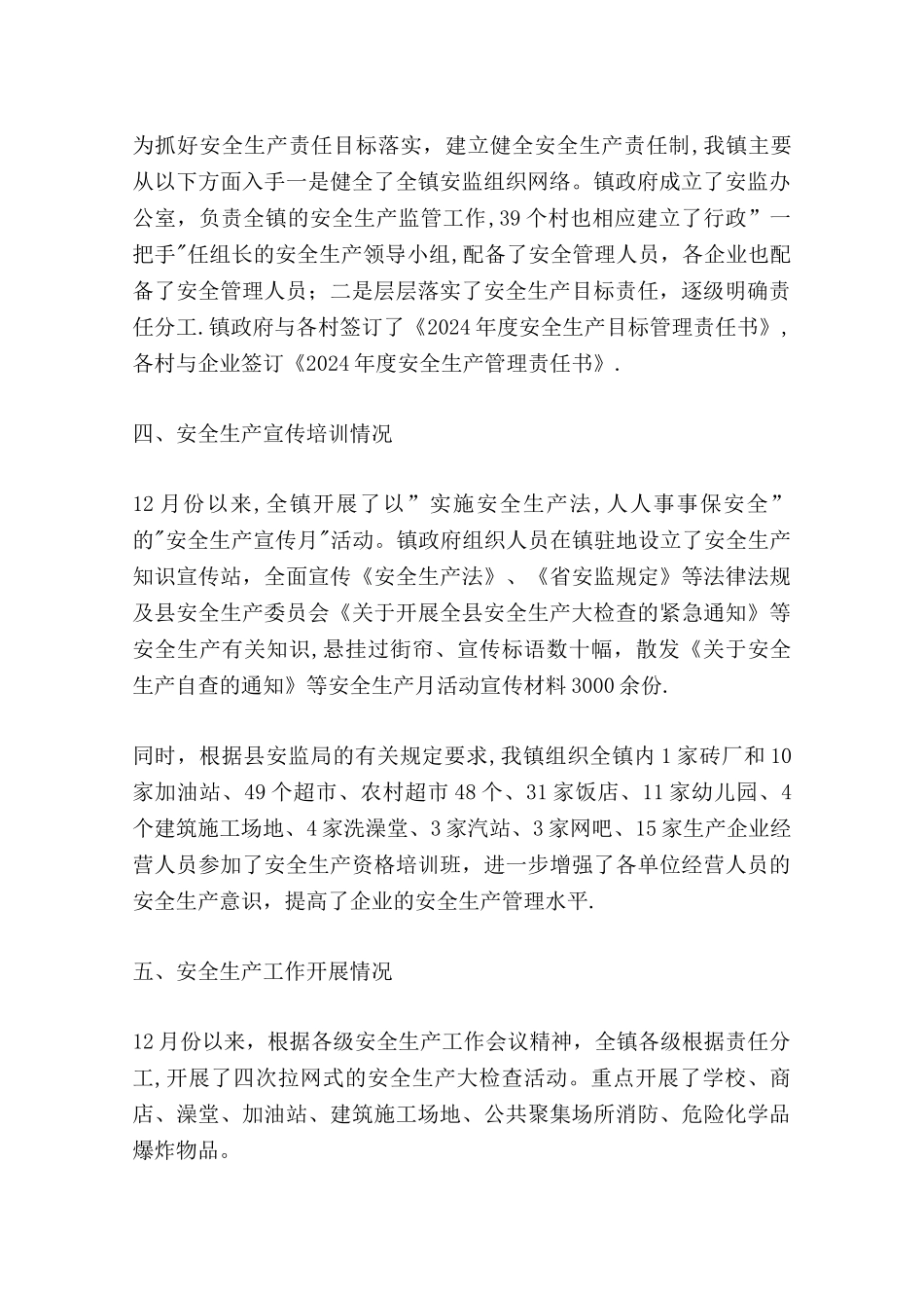 乡镇安全生产大检查工作总结_第2页