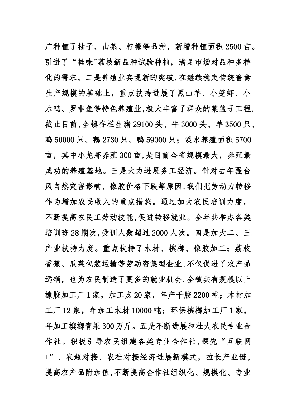 乡镇年度政务工作总结和工作计划_第2页