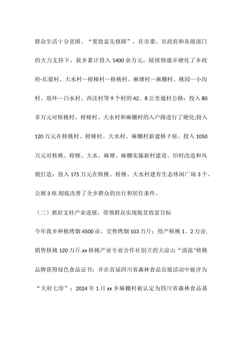 乡镇年度精准扶贫工作总结_第2页