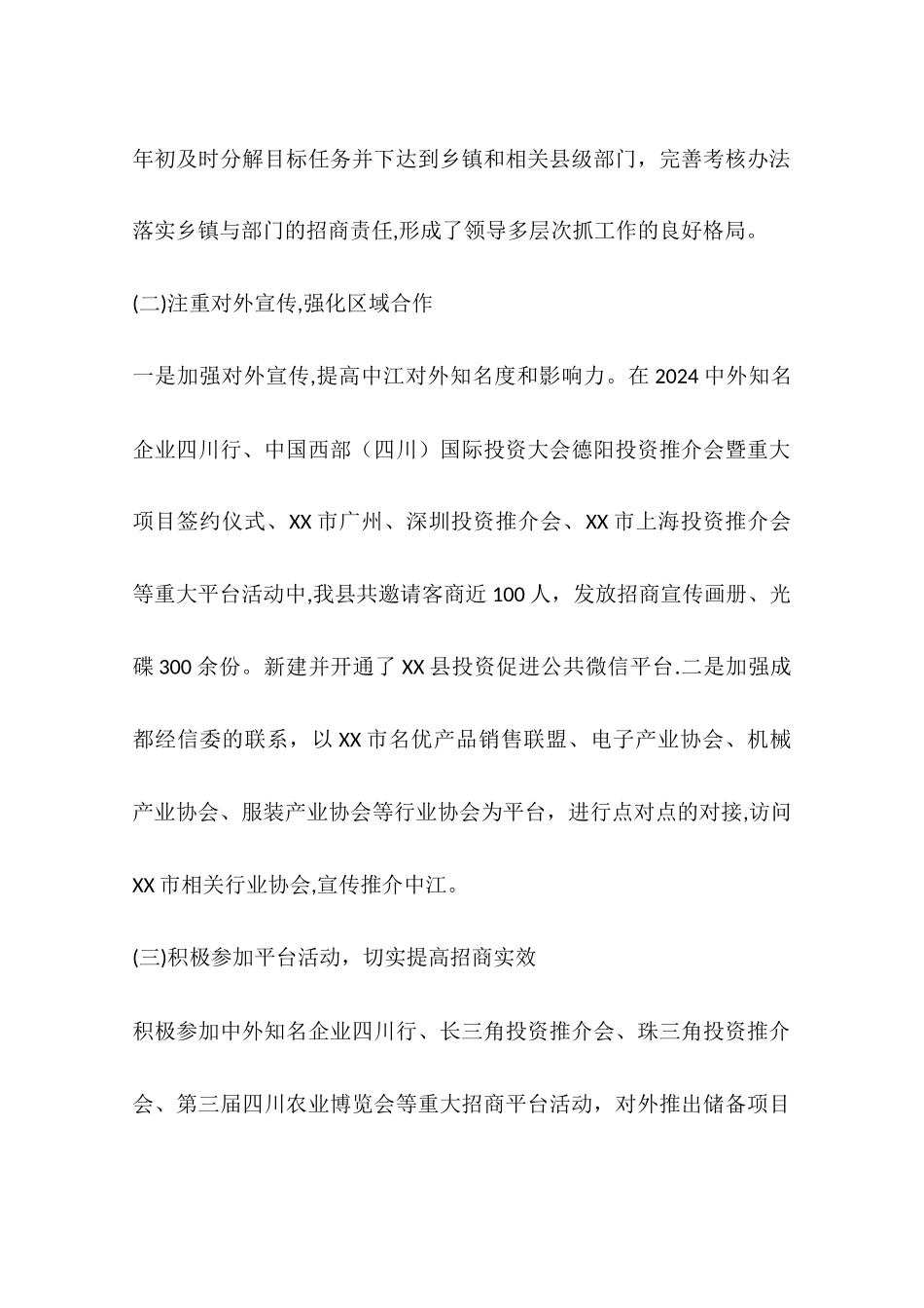 乡镇投促局年度投资促进工作总结_第2页
