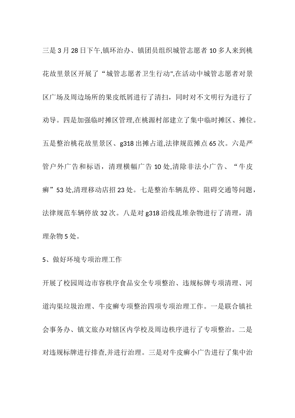 乡镇环治办半年工作总结_第3页