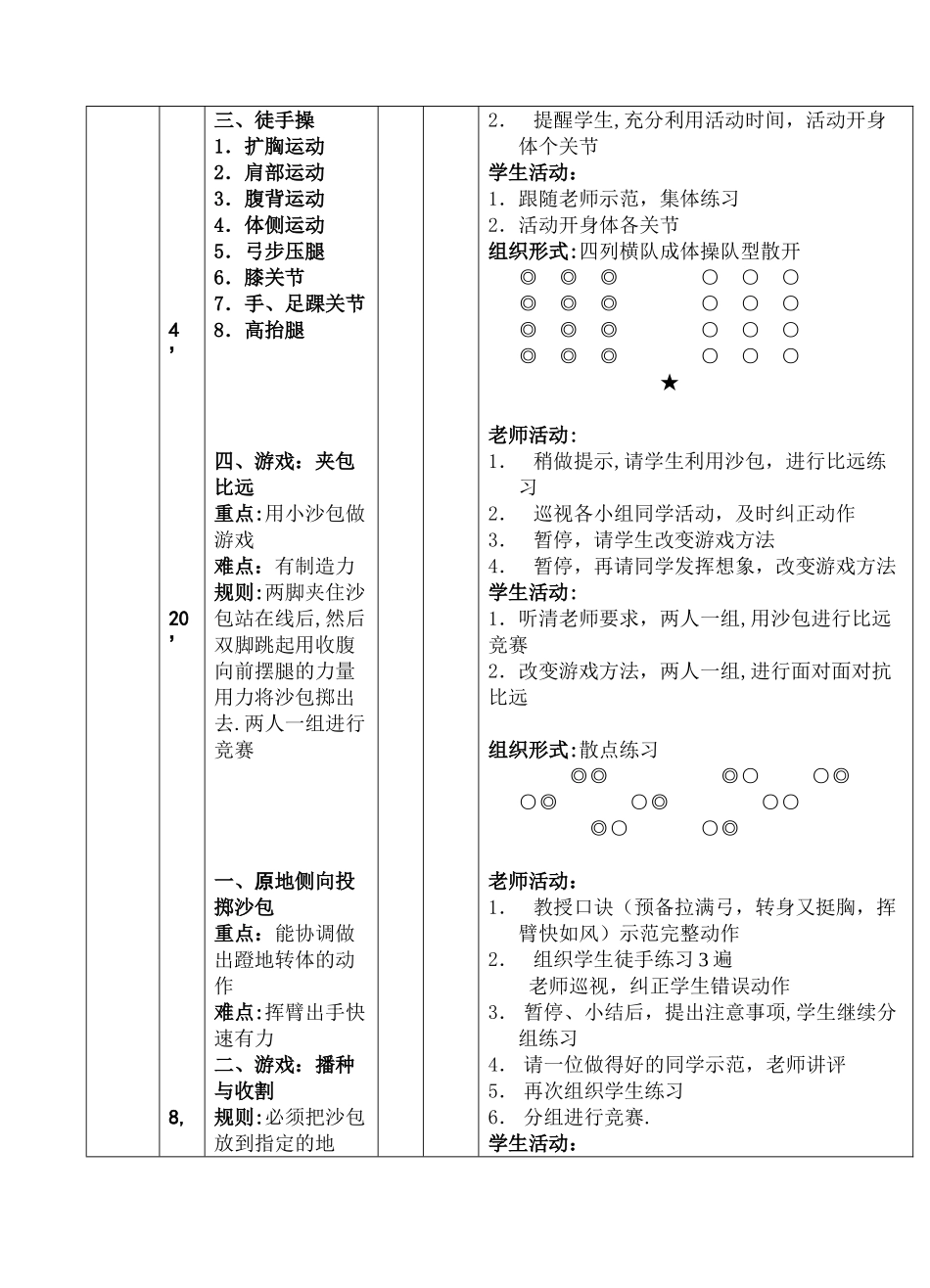 二年级投掷课教案说课稿教学反思_第2页