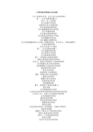 二手房买卖合同纠纷大全与处理