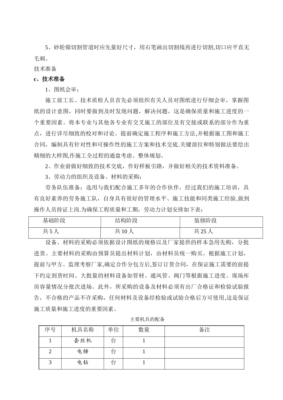 二期人防工程水暖施工方案_第3页
