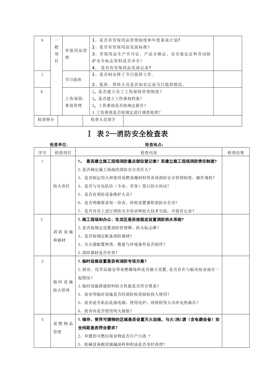 二级安全管理检查表_第2页